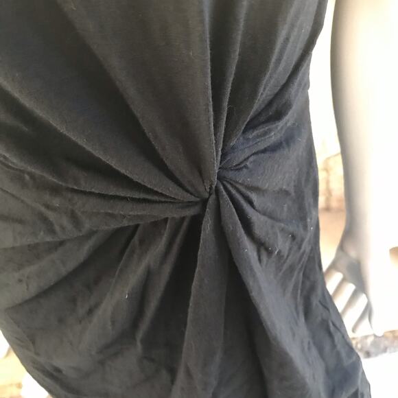 Gap Twist Front Black Sleeveless Cotton Modal Dress Women's Size Small - Picture 4 of 6